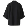chemise kimonos cosplay de style japonais, vêtements samouraï noirs, haori traditionnel pour femmes et hommes, cardigan harajuku à la mode
