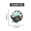Épingles en émail magiques foncées, personnage de dessin animé, temps d'aventure, livres de lecture, broches, badge à revers, vente en gros, bijoux décoratifs, cadeau