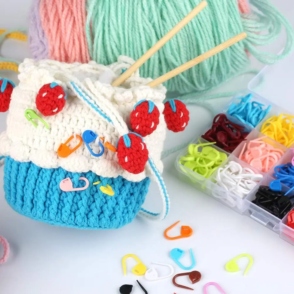 Épingles de sûreté en plastique colorées, marqueurs de tricot, Clips de points au Crochet pour bricolage, tricot, couture, accessoires pour vêtements artisanaux, 50/100 pièces