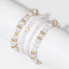ensemble de bracelets de perles multicouches pour femmes, amour, tempérament, bijoux féminin, cadeau de mariage