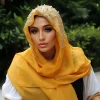 Étincelle miroitant or paillettes femmes doux en mousseline de soie perlée longue hijab écharpe châle mode musulman hijab tête enveloppement foulards
