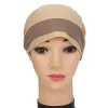 Élégant été tête enveloppement châle satin fleur mode chapeaux indien chapeaux musulman hijab casquettes turban chapeau femmes foulard