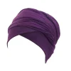 turban hijab magique en coton pour femme, écharpe de sauna indienne, tube extra long, enveloppement islamique, perte de cheveux, document solide, tête ronde, nouveau