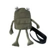 dessin animé petite fille sac à la mode fille personnalité créative mignon grenouille sac de messager femme sac de poitrine