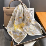 100% véritable Foulard en soie nouveau châle naturel enveloppes femmes dames mode foulards Foulard Bandana carré bandeau Hijab Poncho Pashmina