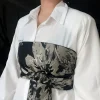 japonais haori kimono yukata obi ceinture robe décor brocart jacquard tissu ceinture chemise robe décor poitrine enveloppé cummerbunds