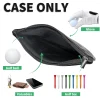 pochette de golf décontractée mode pochette brodée pu étanche grande capacité enveloppe pochette accessoires de golf diable