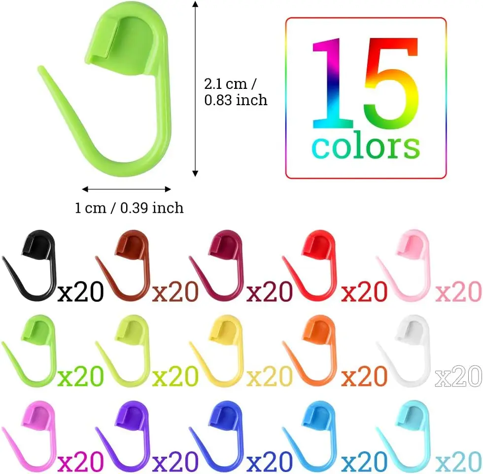 Épingles de sûreté en plastique colorées, marqueurs de tricot, Clips de points au Crochet pour bricolage, tricot, couture, accessoires pour vêtements artisanaux, 50/100 pièces