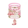 Bracelets de Cowgirl occidentale pour femmes et filles, Bracelets extensibles empilables en perles, chapeau de Cowgirl, breloques de bottes, bijoux bohème, cadeaux