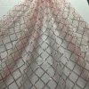 tissu brodé à paillettes en dentelle pour femme, robe de mariée à la mode, bricolage, maille