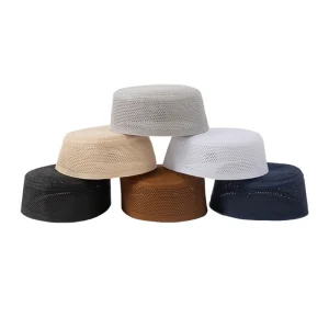 Chapeau de prière Hijab tricoté, Turban indien pour adultes, chapeau rond Kufi en coton respirant, chapeau arabe, chapeau de culte islamique Chapeau de prière Hijab tricoté, Turban indien pour adultes, chapeau rond Kufi en coton respirant, chapeau arabe, chapeau de culte islamique