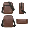 Sacs à main marron kaki petits fourre-tout nouveau sac à bandoulière en cuir PU noir pour hommes employé de bureau sacs à bandoulière messager voyage