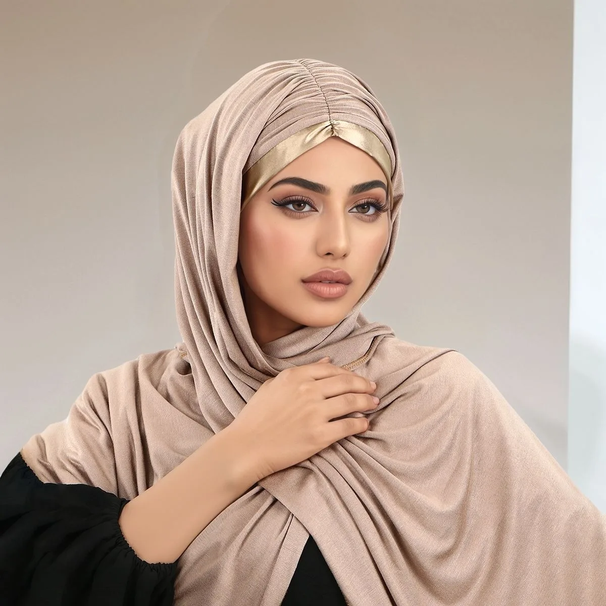 Écharpe Hijab instantanée en Jersey Modal pour femmes, sangle en Satin, châle extensible, bandeau musulman uni, longues enveloppes à la mode, Turban islamique Écharpe Hijab instantanée en Jersey Modal pour femmes, sangle en Satin, châle extensible, bandeau musulman uni, longues enveloppes à la mode, Turban islamique