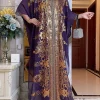 abaya robe africaine en mousseline de soie, grande taille, style ethnique traditionnel, paillettes, printemps, 2023