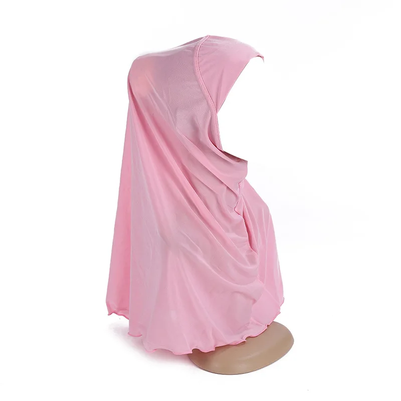 musulman enfants filles hijab une pièce amira 7 12 ans foulard enveloppement turban tirer prêt à porter niqab islamique foulard chapeau