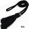 ceinture à pampilles tressée de 160cm, ceintures de taille faites à la main pour bricolage, vêtements décontractés, fête d'anniversaire, accessoires de décoration de robe pour femmes