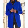 cardigan manteau pour femmes, vêtements chauds, mode polyvalente, ample, rétro, boutons, col montant, manches longues, pardessus y2k, automne 2023
