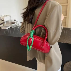 Sac à Main en Cuir PU pour Femme, Petit, Haut de Gamme, Rétro, Solide, Bandoulière, Luxe, Baril, Français, Initié
