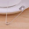 Épingles de sûreté argentées, 50 pièces, accessoires d'outils de couture, aiguilles en acier inoxydable, grande épingle de sûreté, petite broche, accessoires pour vêtements