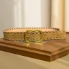 maillard styles rétro mode ceinture en daim avec boucle en métal ceinture de taille ins ceinture de décoration polyvalente