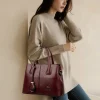 sacs à main en cuir pu pour femmes, grand sac fourre tout pour dames, sacs à bandoulière carrés initiés, sac à main à la mode