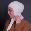 foulard triangle en modal doux de couleur unie, hijab élastique en coton mercerisé pour femme musulmane, offre spéciale, nouvelle collection 2024