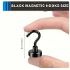 crochets magnétiques de 3/6 pièces, aimants de terre robustes de 18 lb, crochet de croisière solide suspendu pour rideau de réfrigérateur, gril, kit de salle de classe