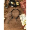 voile noir maille voile bandeau années 1920 casque cage à oiseaux mariée mariage thé fête fascinateur pour les femmes
