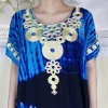 abaya – robe de soirée africaine dashiki pour femmes, en pur coton imprimé, ample, maxi, islamique, manches courtes, élégante, dubaï, nouvelle collection 2024