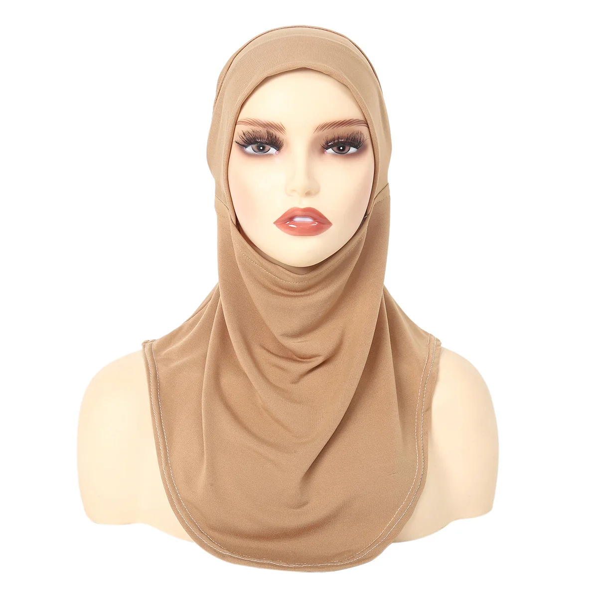 chapeau hijab artificiel astique pour femme, turban doux, sous Écharpe, casquette intérieure, Écharpe de sauna décontractée, ramadan