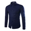 14 couleurs couleur unie hommes à la mode couleur bonbon chemise hommes décontracté à manches longues chemise pour hommes