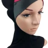 couvre cou en satin de coton pour les muscles bonnet hijab wrap crossover ninja underscarf super quality