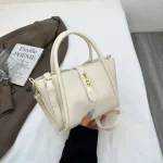 Sac seau croisé incliné Chic coréen, sac à bandoulière simple en cuir haut de gamme, sac à main de luxe pour les déplacements