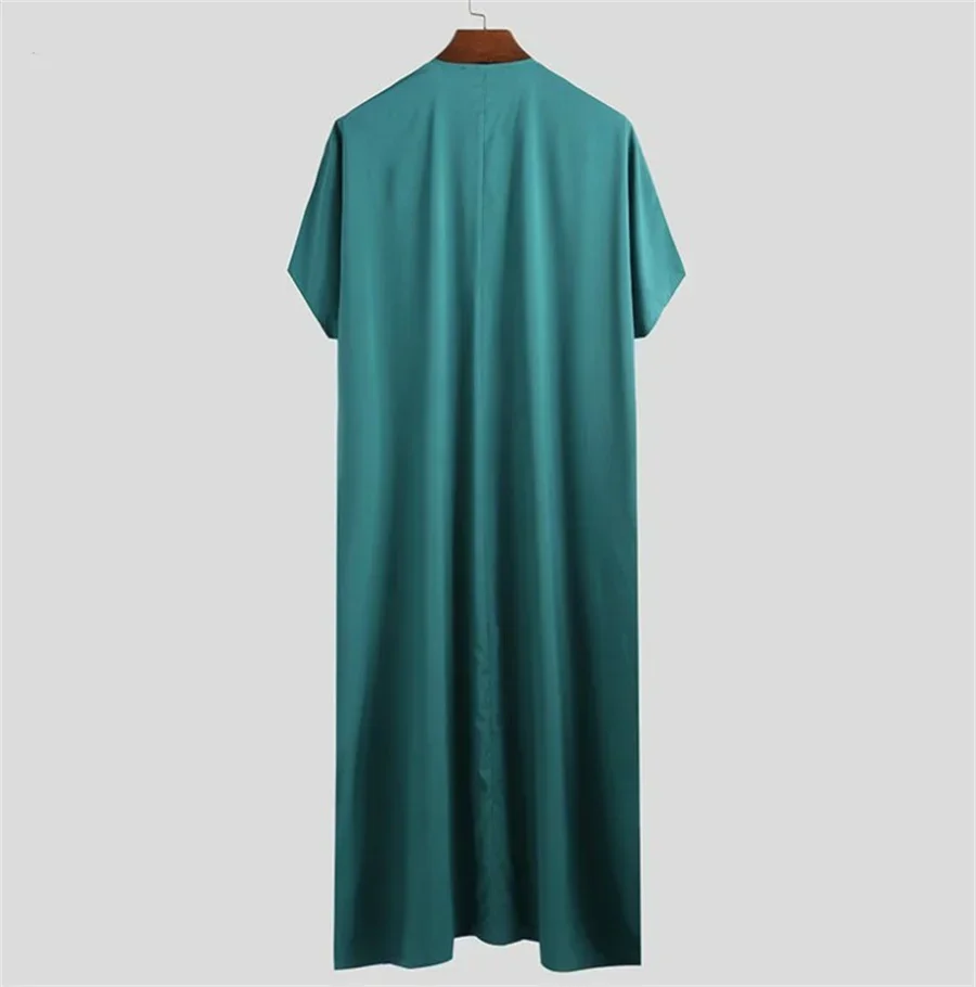 abaya robe musulmane à manches courtes pour hommes, kaftan arabe islamique, vêtements vintage, robe rétro, moyen orient, moyen orient, Été