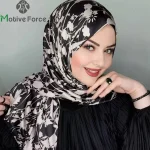 Hijab femme musulman ramadan abaya femme islam foulard musulmane pour femme bonnet soie de medine Robe Abaya en soie noire pour femmes musulmanes, écharpe en Jersey, Hijab, turban instantané, mode islamique