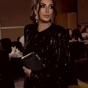 Vestes à franges à paillettes pour femmes, manteaux noirs à manches longues, col rond, simple boutonnage, mode printemps-hiver 2021, vêtements d&rsquo;extérieur urbains pour dames