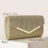pochette pliée luxueuse, sac de soirée à la mode pour dîner de mariage, sac à main de célébration d'anniversaire, accessoire de fête élégant