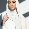 ensemble hijab et écharpe modale assortis pour femmes musulmanes, hijab en jersey avec bonnet intérieur, turban islamique, haute qualité