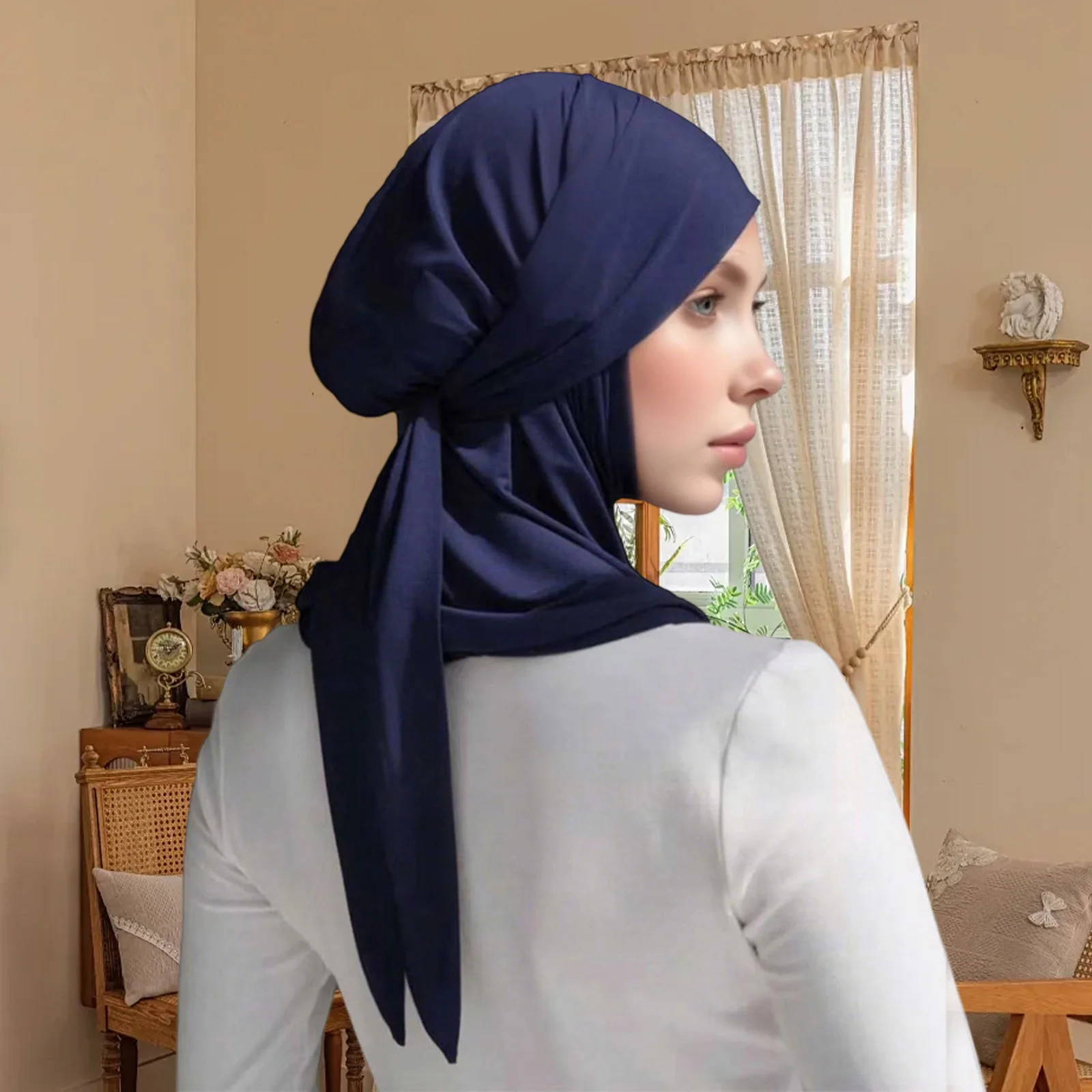 Écharpe Hijab en Jersey de coton Modal, châle musulman Long, Turban doux uni, bandeau pour femmes, bandeau africain Écharpe Hijab en Jersey de coton Modal, châle musulman Long, Turban doux uni, bandeau pour femmes, bandeau africain