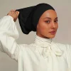 2024 nouveau simple monochrome turban sous capuchon décontracté polyvalent élastique modal hijab casquette extérieure respirant intérieur hijabs casquette