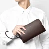 nouveauté pochette pour hommes, sac à main d'affaires de couleur unie de haute qualité pour hommes sacs à main sac pour hommes portefeuille pour hommes bolsos hombre pochette sac