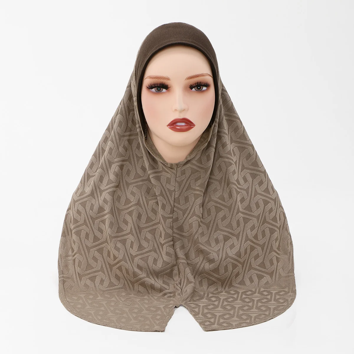 mode broderie florale coton hijab instantané pour les femmes musulmanes foulard solide bandeau casquette intérieure bonnet turban bandana eid