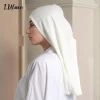 maillot modal premium hijab instantané musulman sous écharpe casquettes coton extensible turban casquette islamique sous écharpe bonnet foulard bandeau