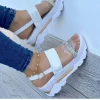 2025 sandales d'été pour femmes mode plate forme sandales chaussures décontractées compensées léger talon sandalias mujer tongs zapatos