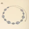 ceinture de taille en métal de style rétro pour femme, cercle décoratif ajustable, sculpté, accessoires de haute qualité