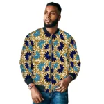 Veste de Baseball pour hommes, Haute Couture, Design Original, mode nigériane, sur mesure, imprimé coloré, manteau court africain