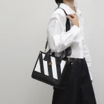 Sac fourre-tout en cuir pour femmes de qualité supérieure-sac à main de créateur spacieux avec sangle réglable et matériel métallique Vintage