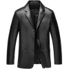veste marron pour hommes vestes habillées manteaux d'affaires en cuir homme costumes et blazers premium haute qualité mode 2025 vêtements pour hommes
