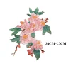 patchs de fleurs de pêcher en tissu brodé, décoration de robe. accessoires de couture diy applique en dentelle rs2506172