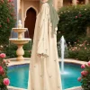 abaya musulman élégant pour femmes musulmanes, design brodé abricot clair islamique, matériau confortable, parfait pour les marchés du moyen orient, nouvelle collection 2025